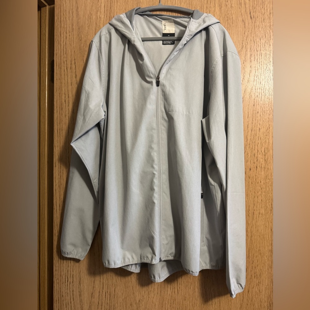 Vuori Light Gray Windbreaker Jacket
